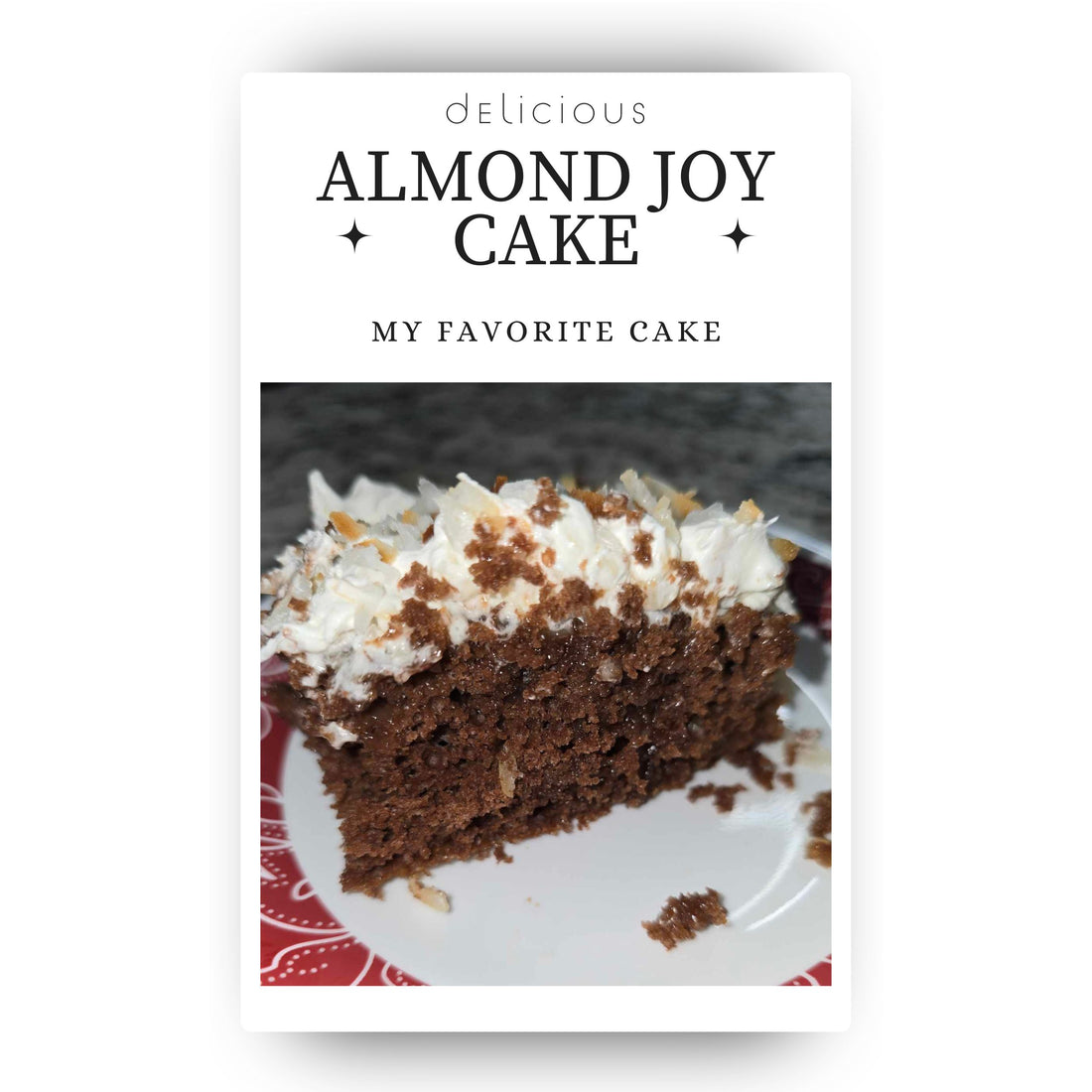 Almond Joy Cake