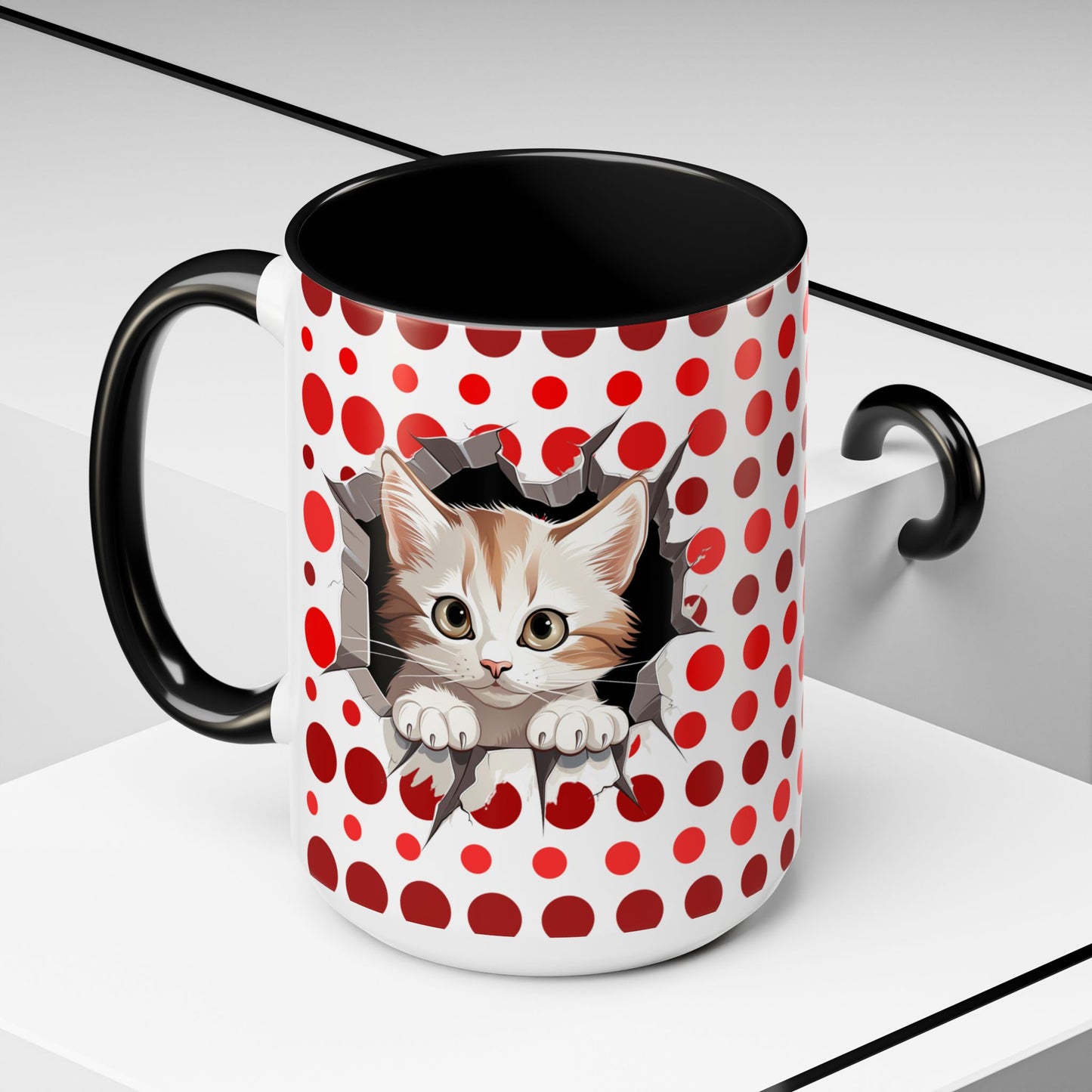 Purrrty in Red Mug