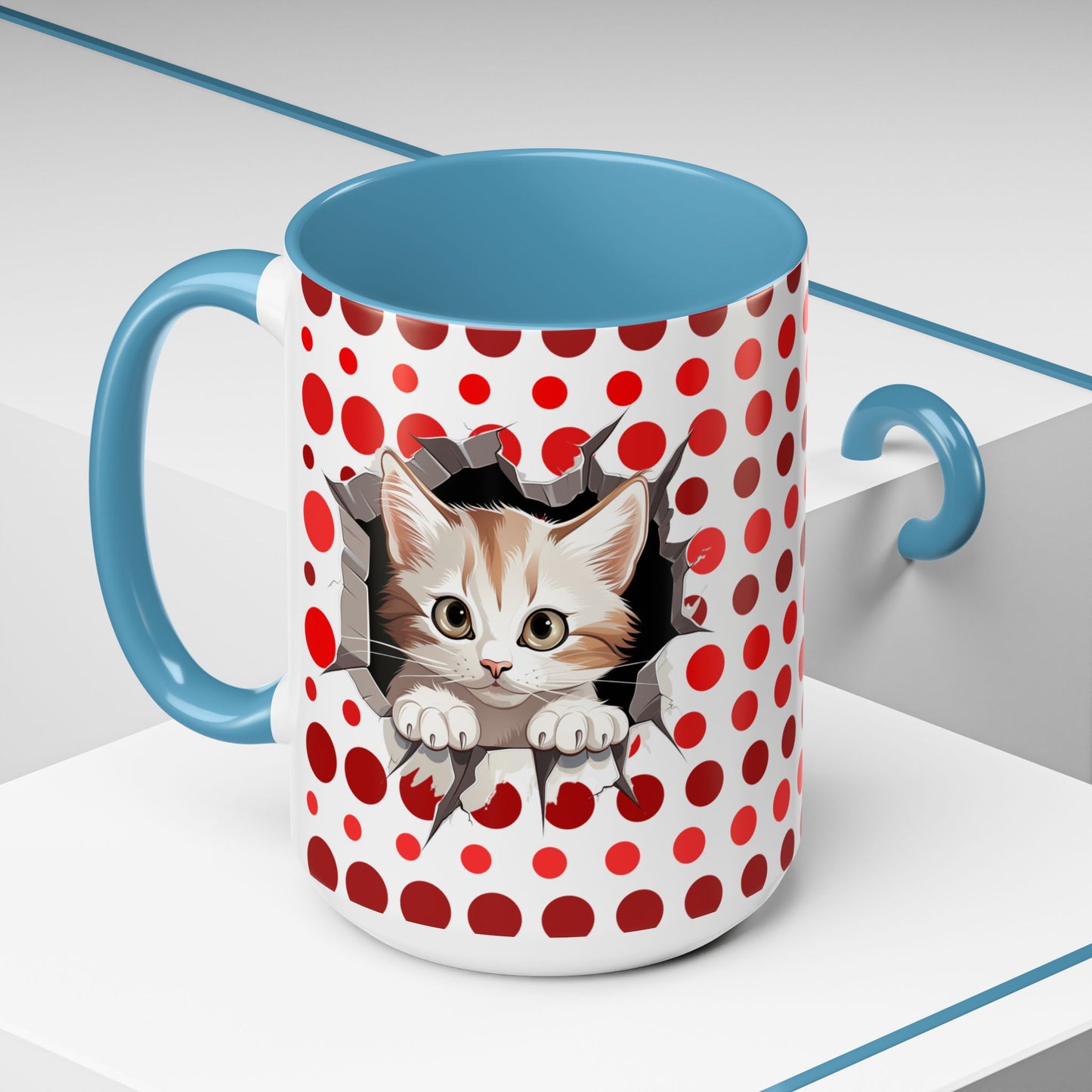 Purrrty in Red Mug