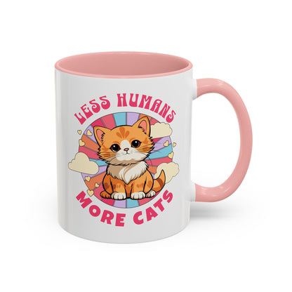 Less Humans More Cats Mug