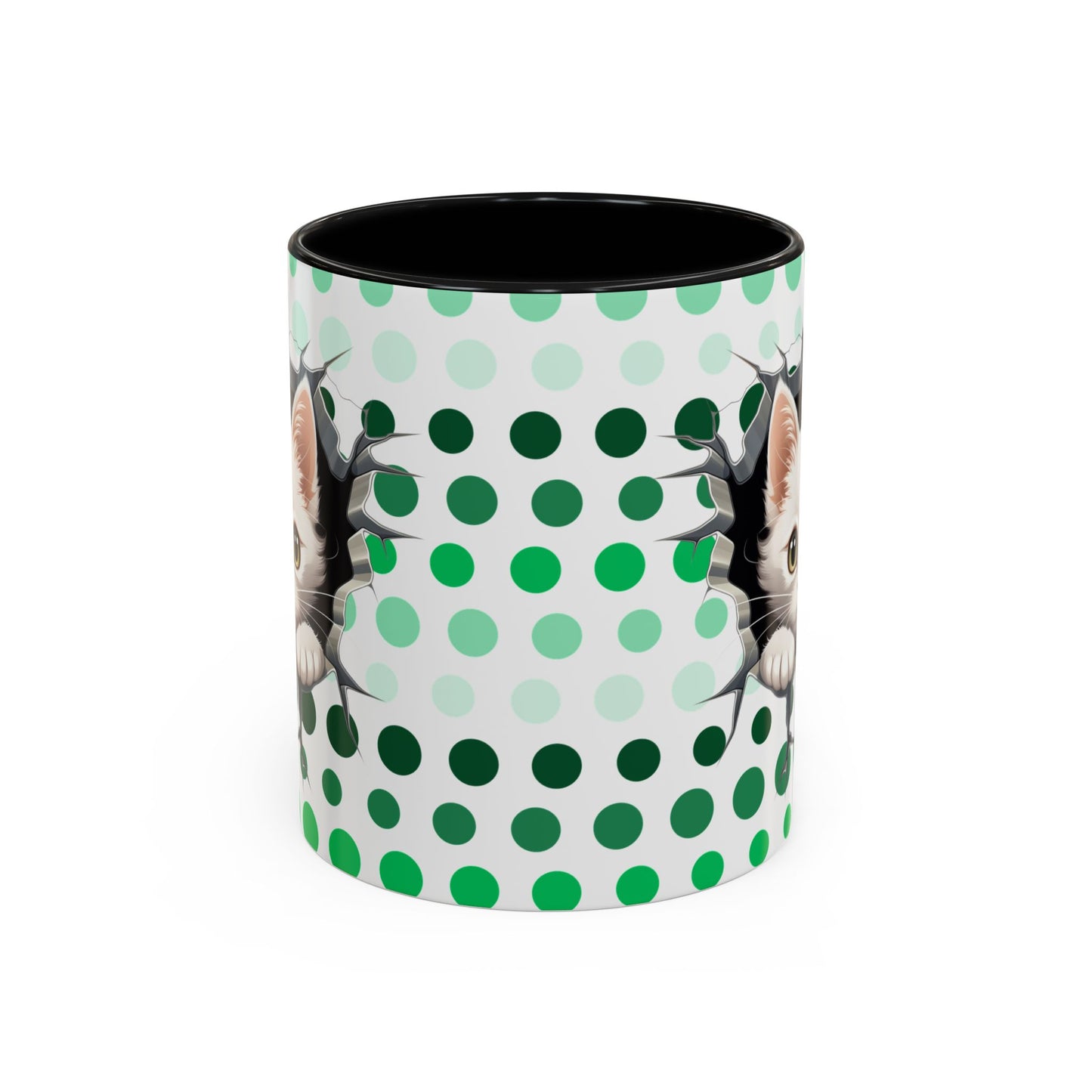 Purrrty in Green Mug