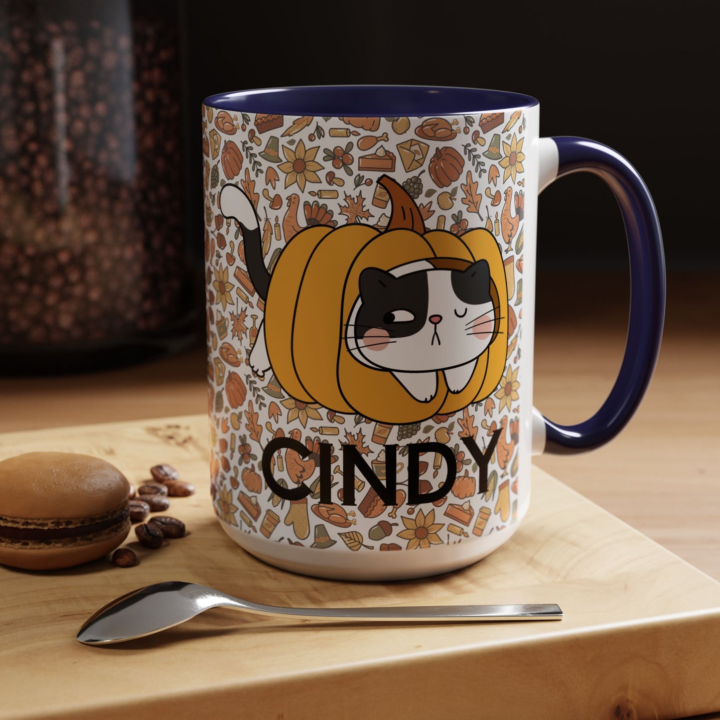 Pumpkin Spicey Cat Mug