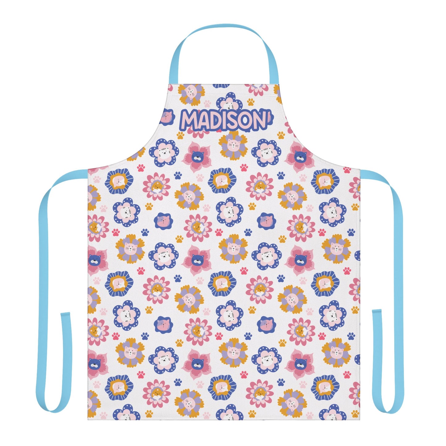 Cat Flowers Apron