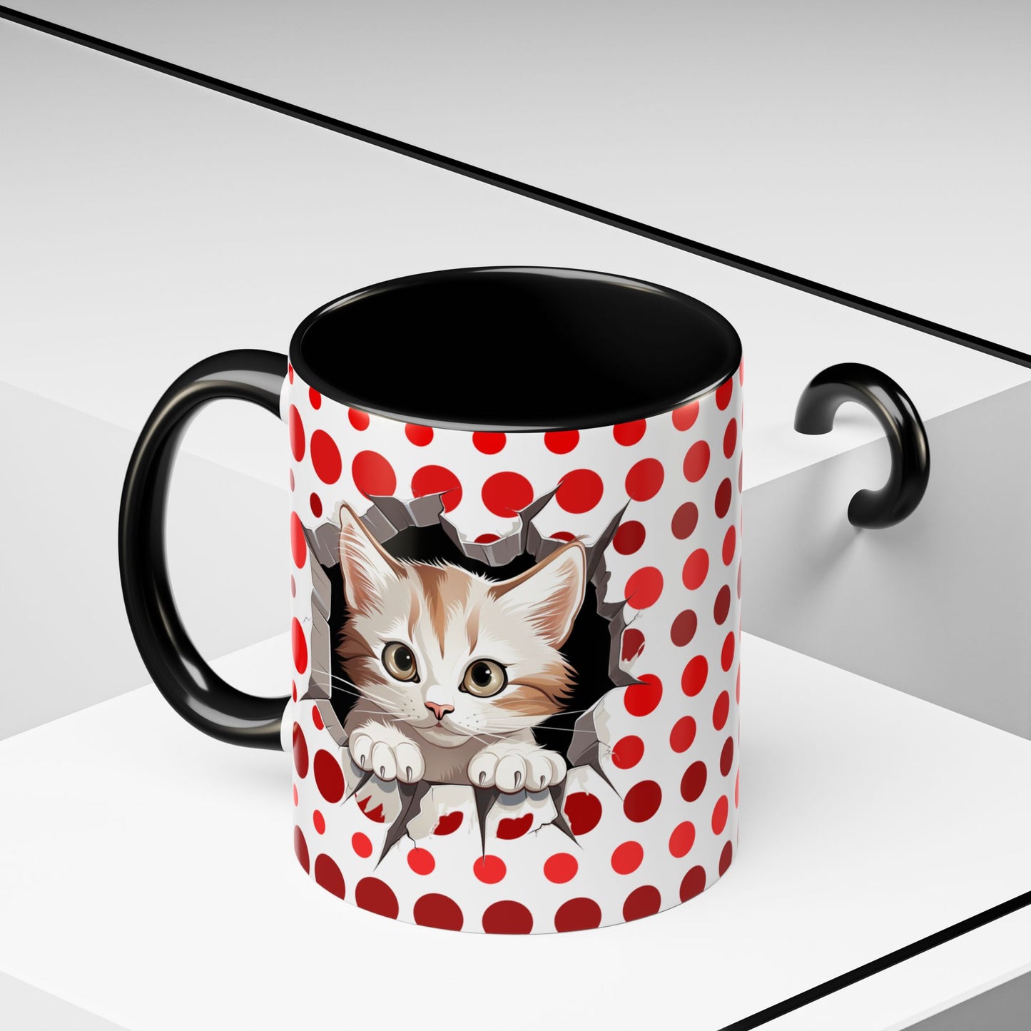 Purrrty in Red Mug