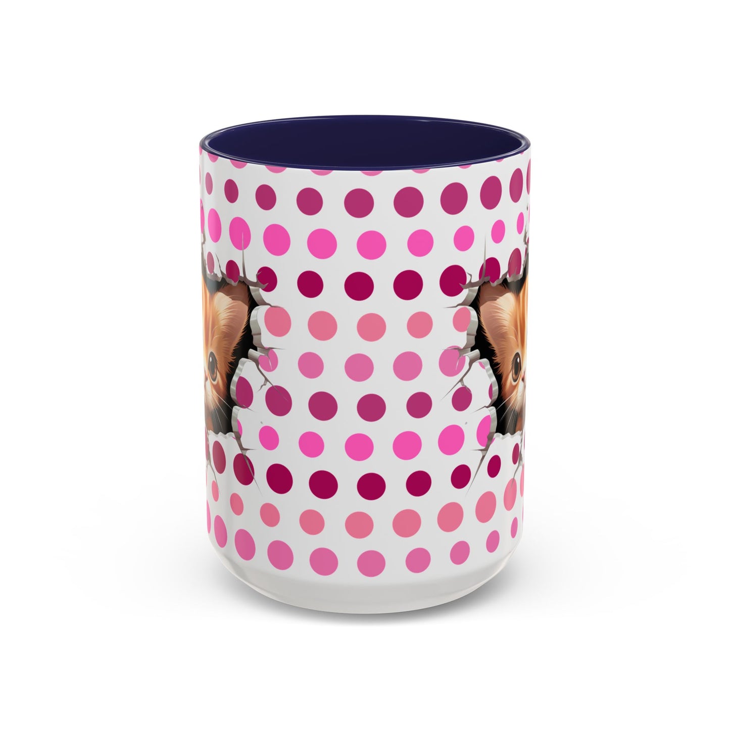 Purrrty in Pink Dots Mug (11oz, 15oz)