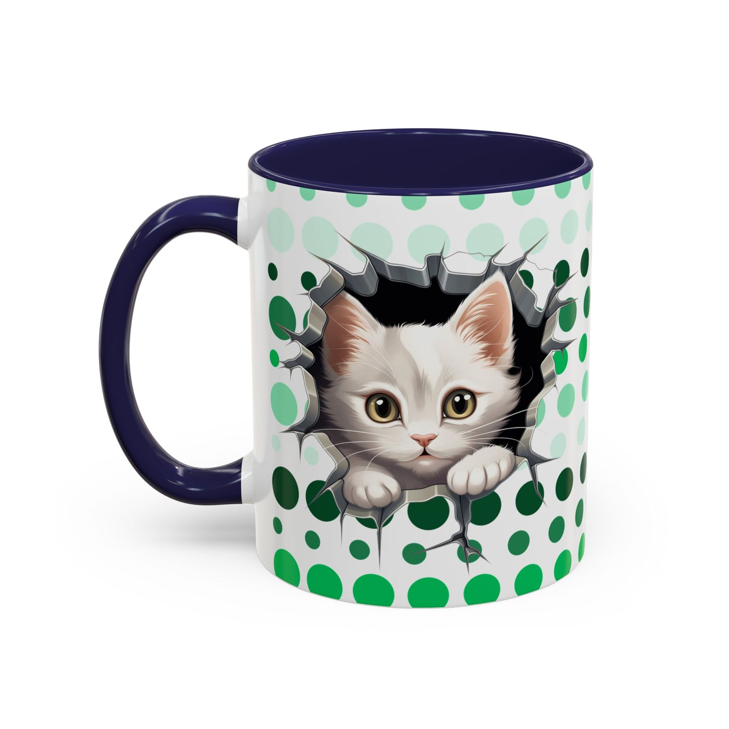 Purrrty in Green Mug