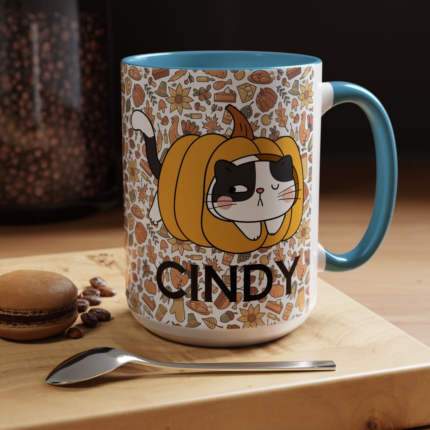 Pumpkin Spicey Cat Mug