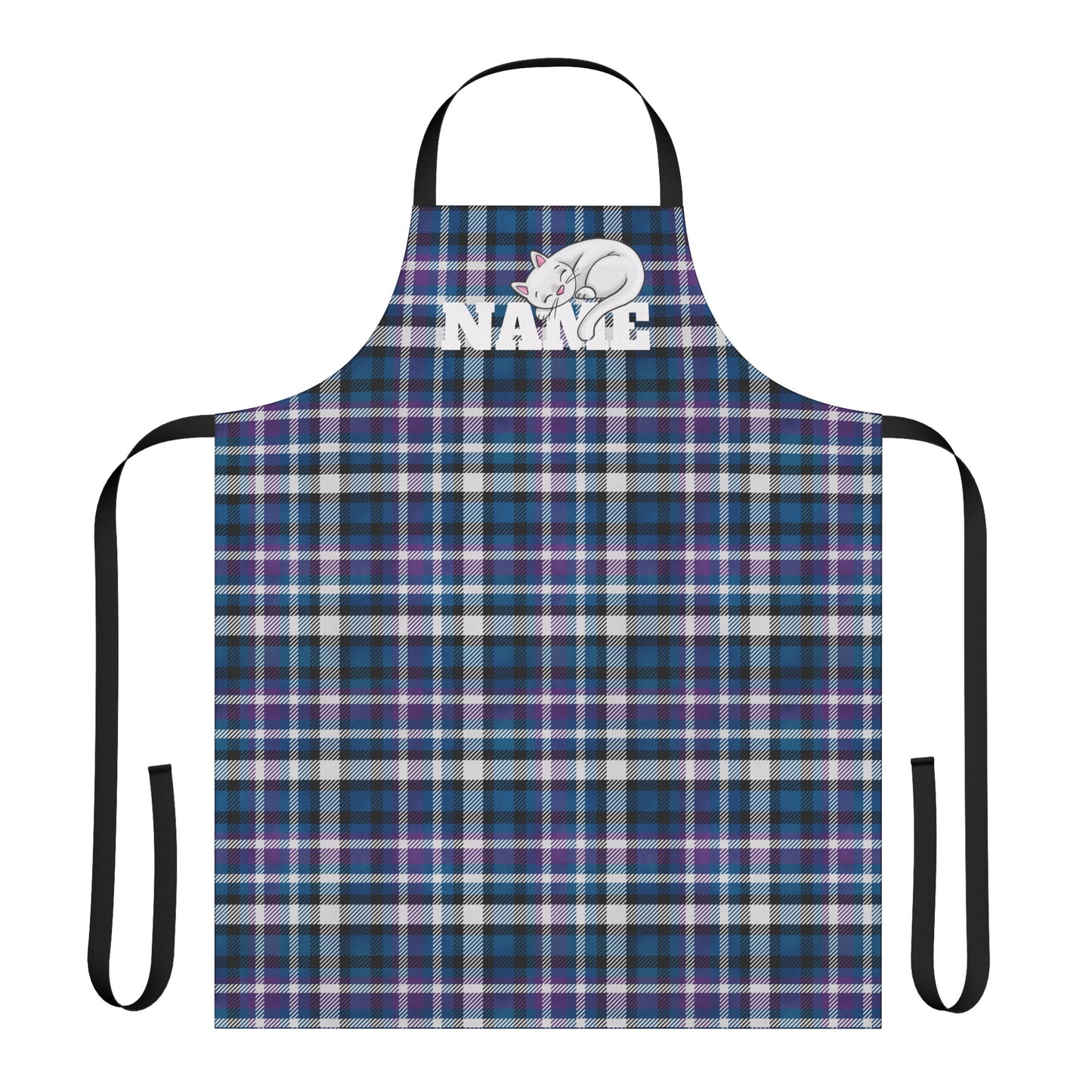 Blue Plaid Baking Apron