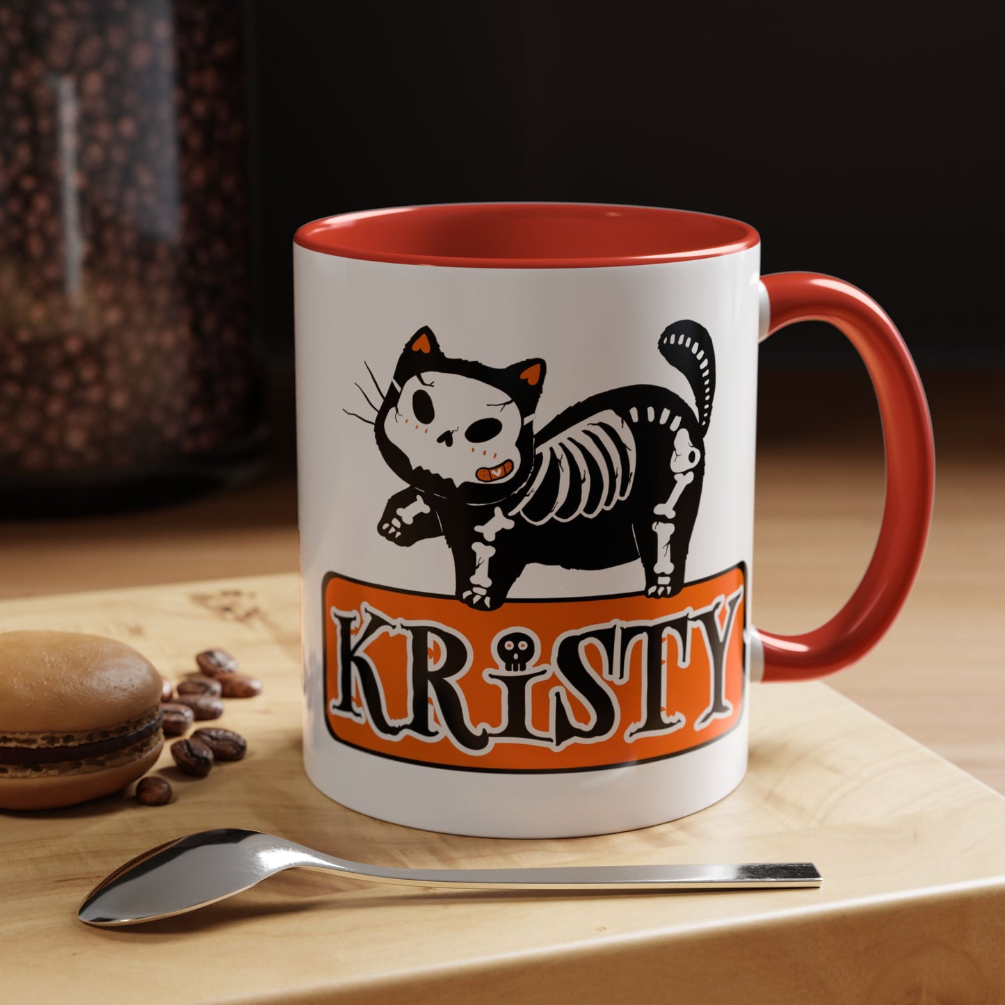 Skeleton Cat Mug