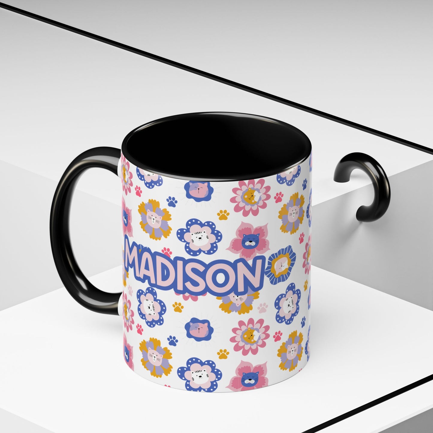 Cat Flowers Mug