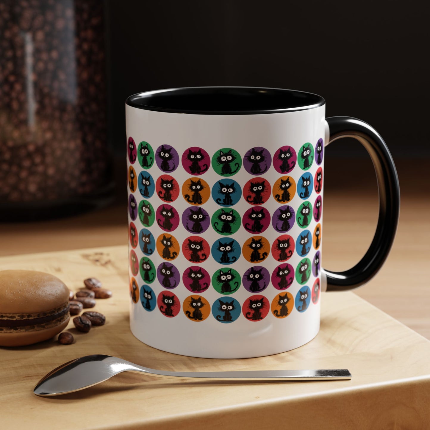 Black Cats in Color Mug