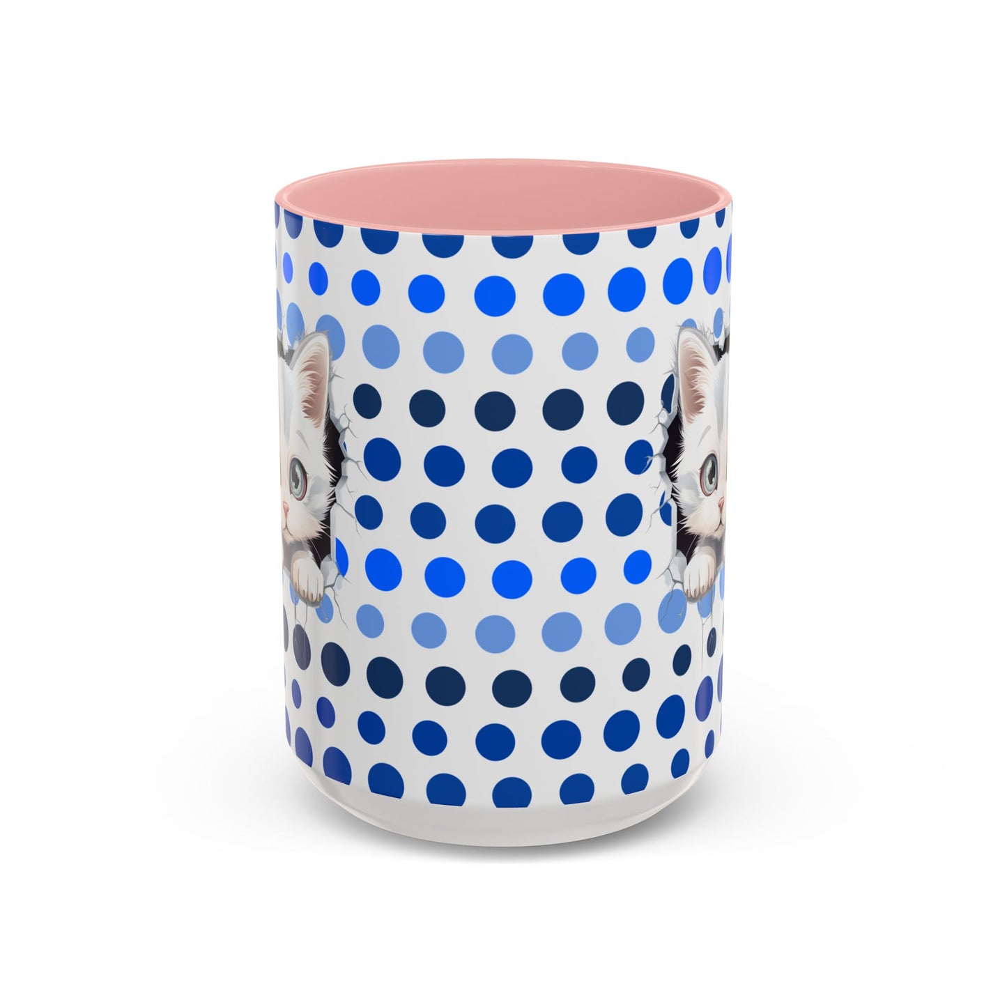 Purrrty in Blue Dots Mug