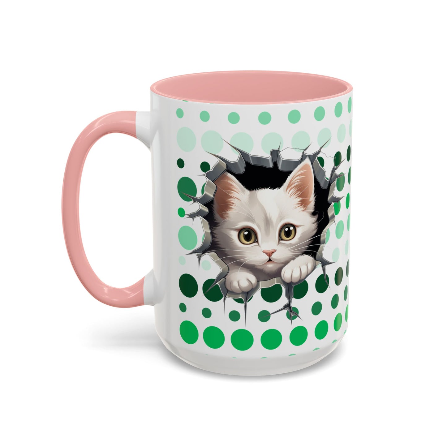 Purrrty in Green Mug