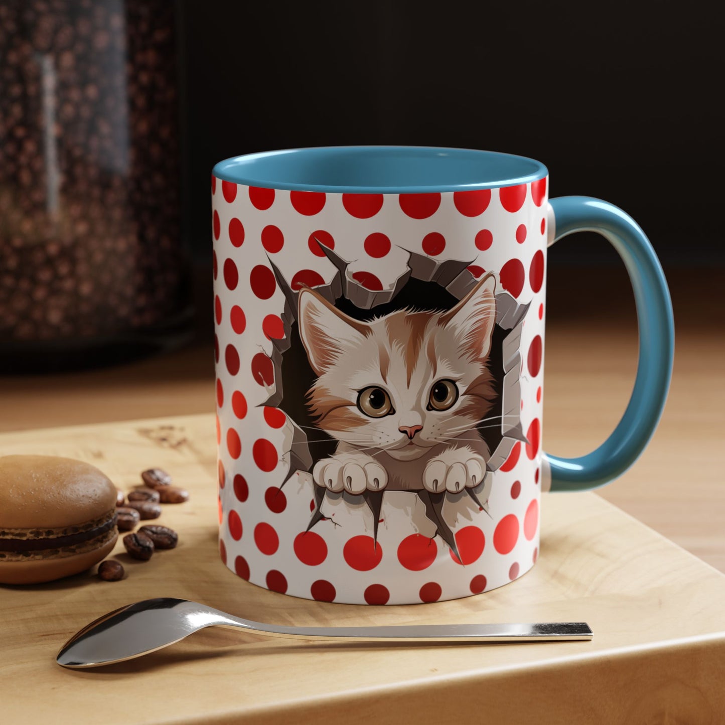 Purrrty in Red Mug