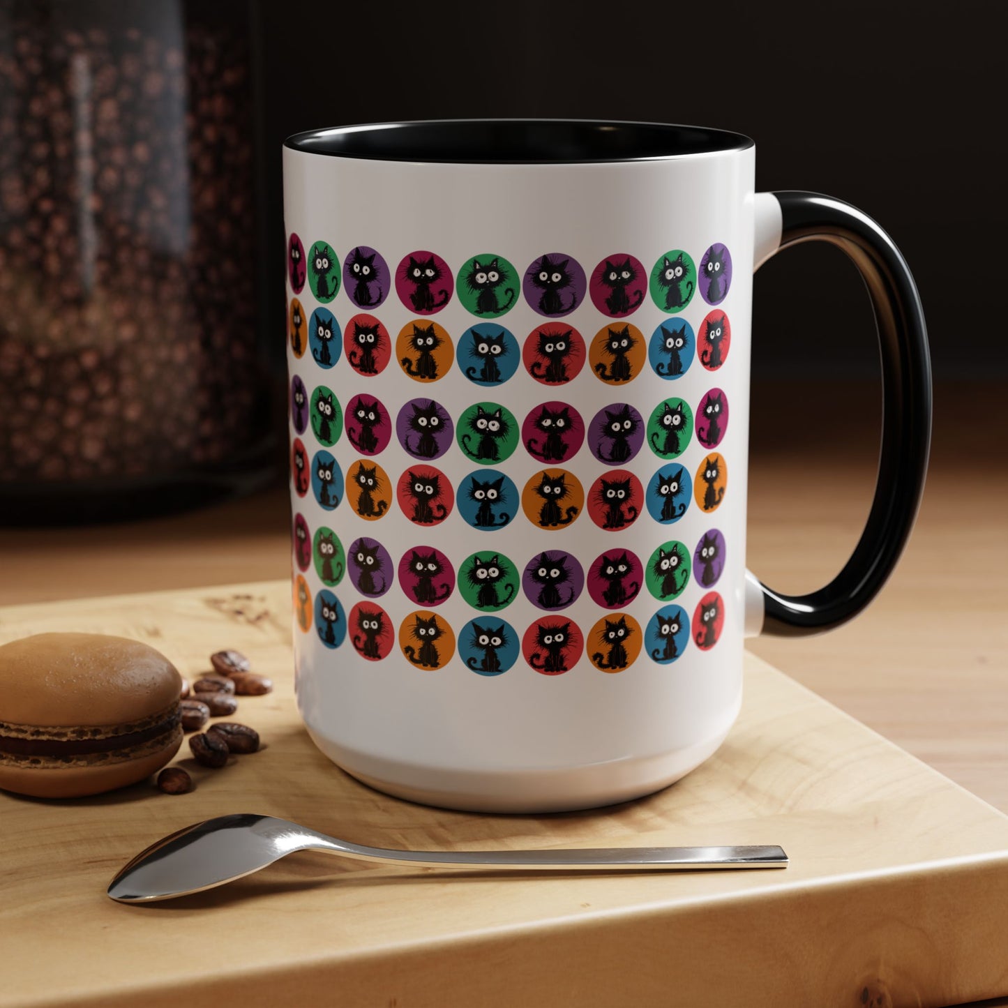 Black Cats in Color Mug