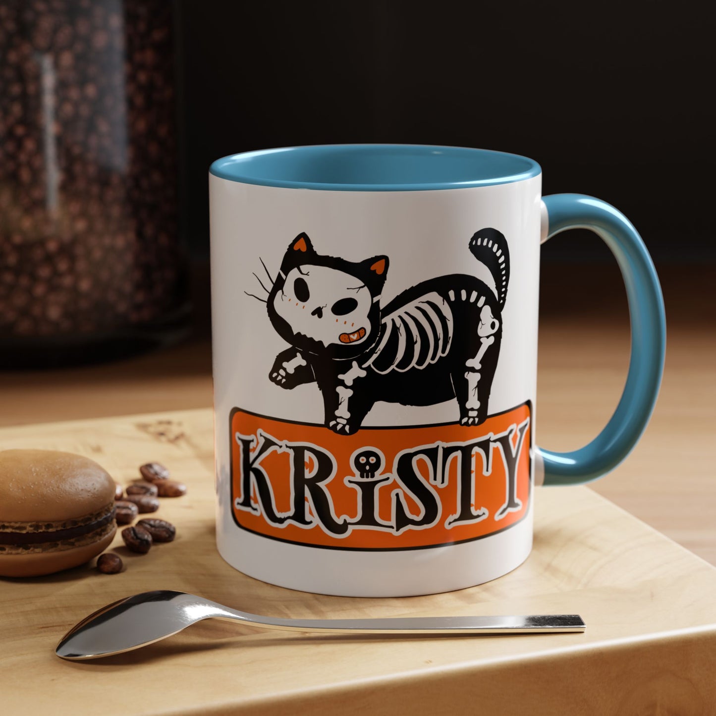 Skeleton Cat Mug