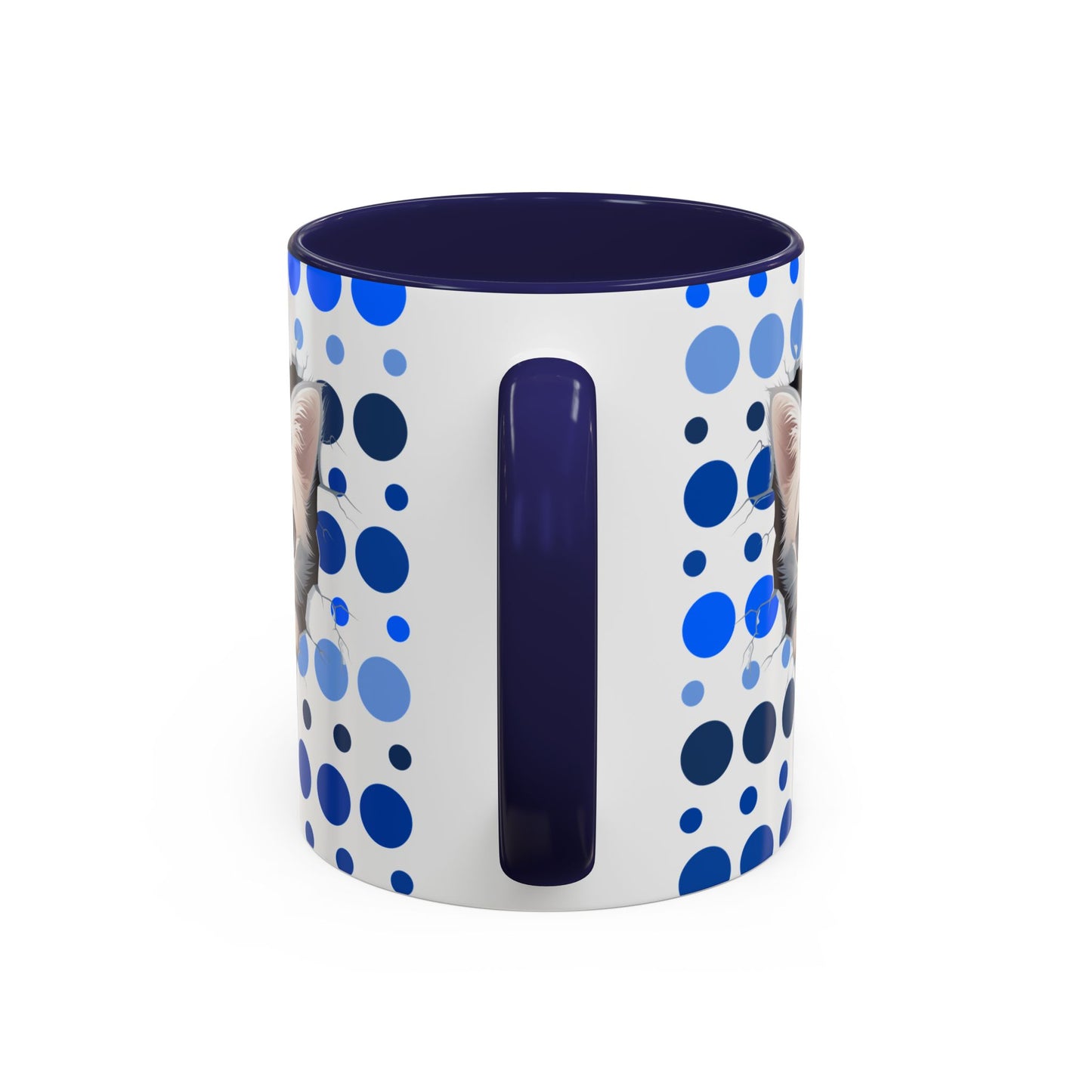 Purrrty in Blue Dots Mug