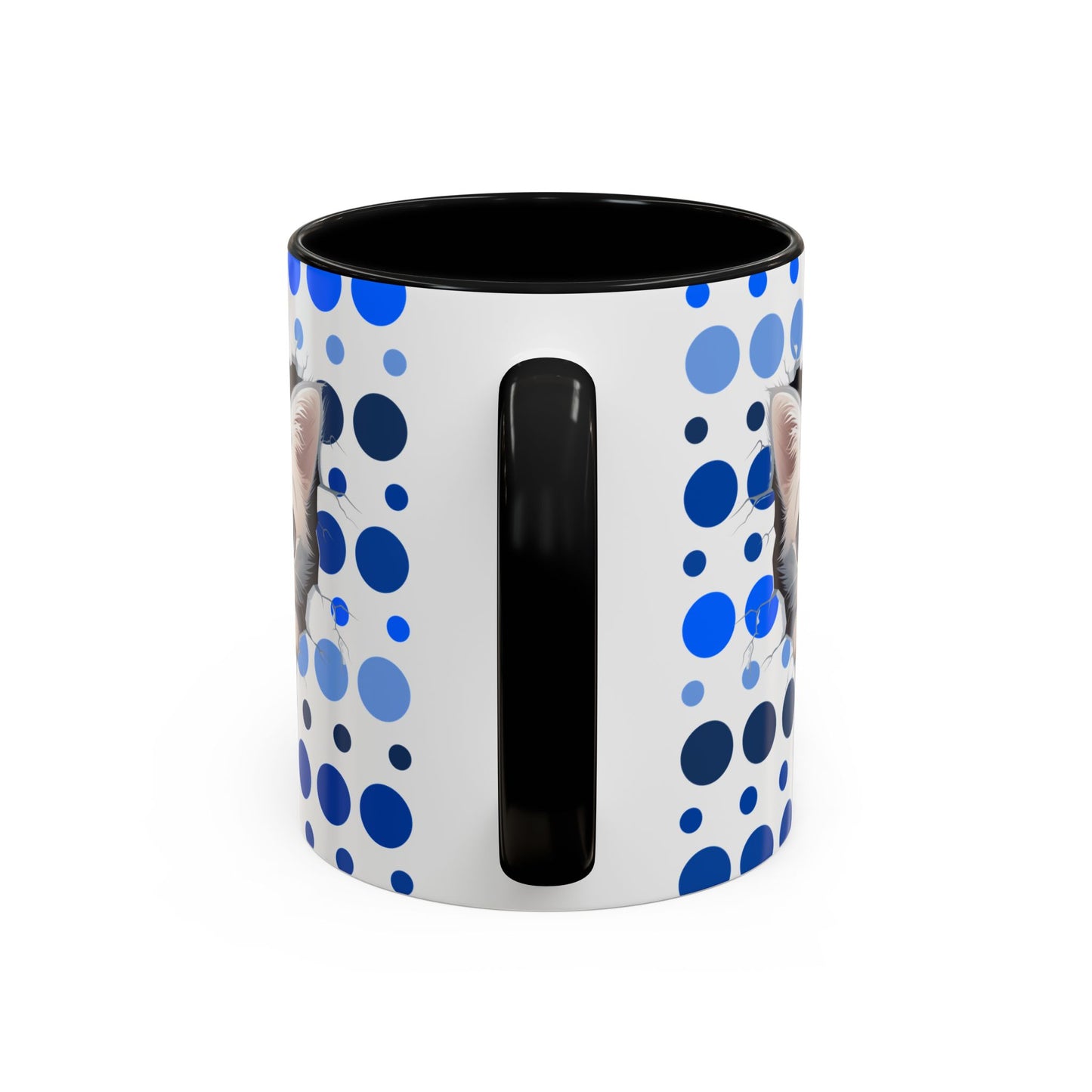 Purrrty in Blue Dots Mug