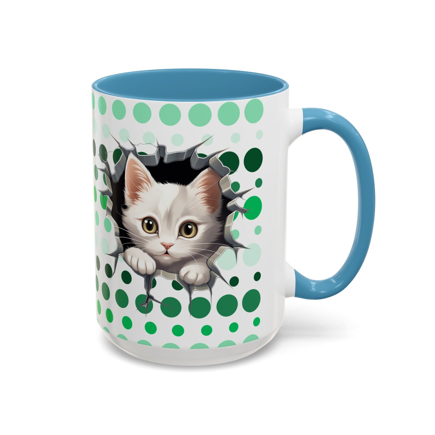 Purrrty in Green Mug