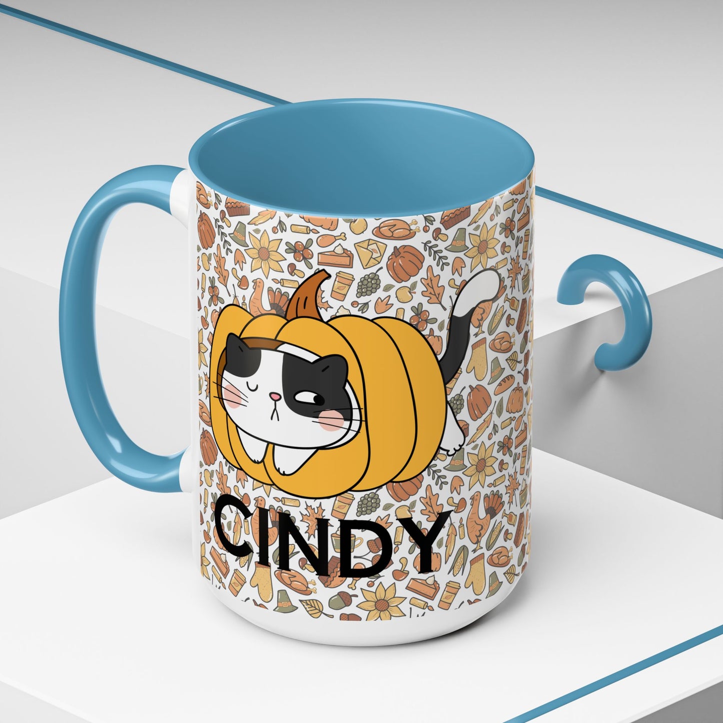 Pumpkin Spicey Cat Mug