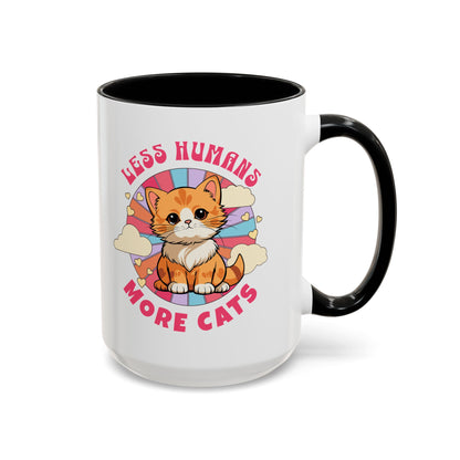 Less Humans More Cats Mug