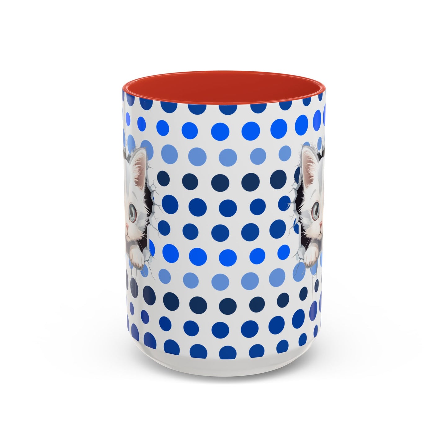 Purrrty in Blue Dots Mug