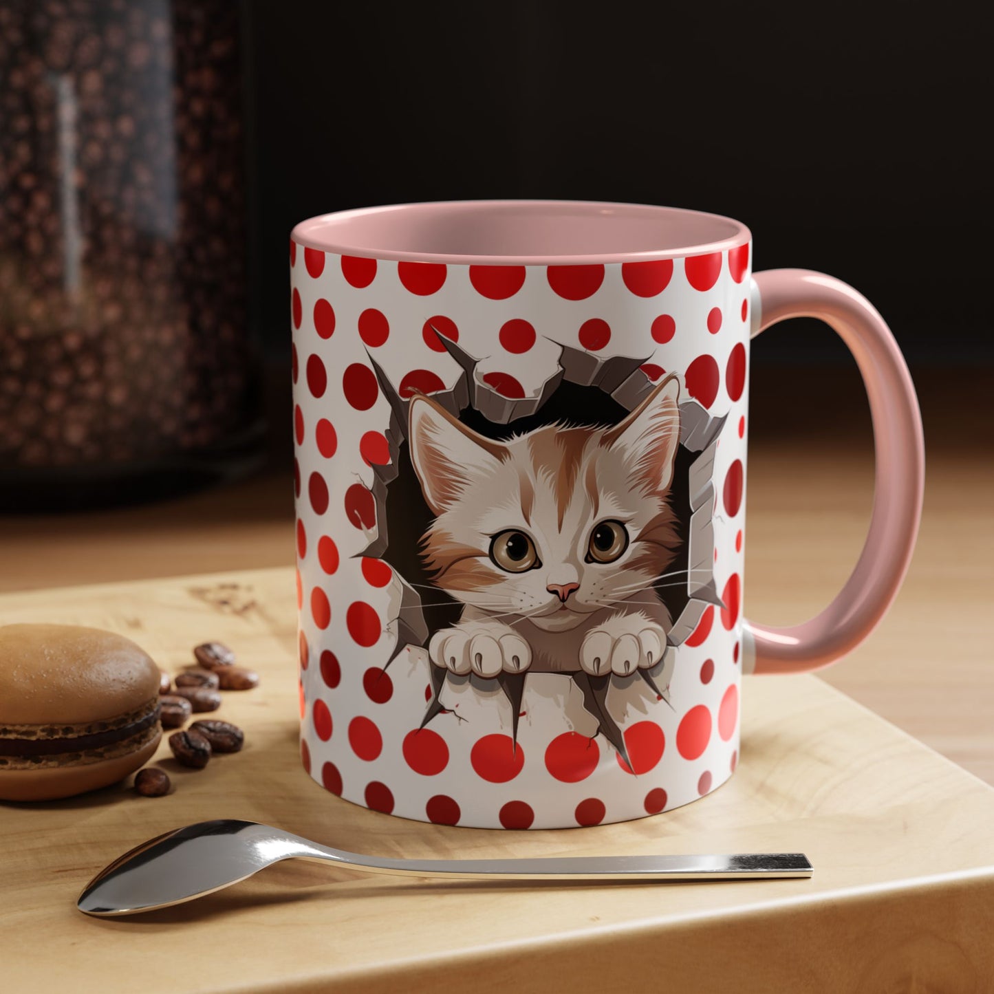 Purrrty in Red Mug