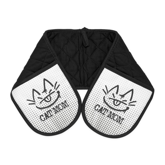 Growling Cat Mom Oven Mitts