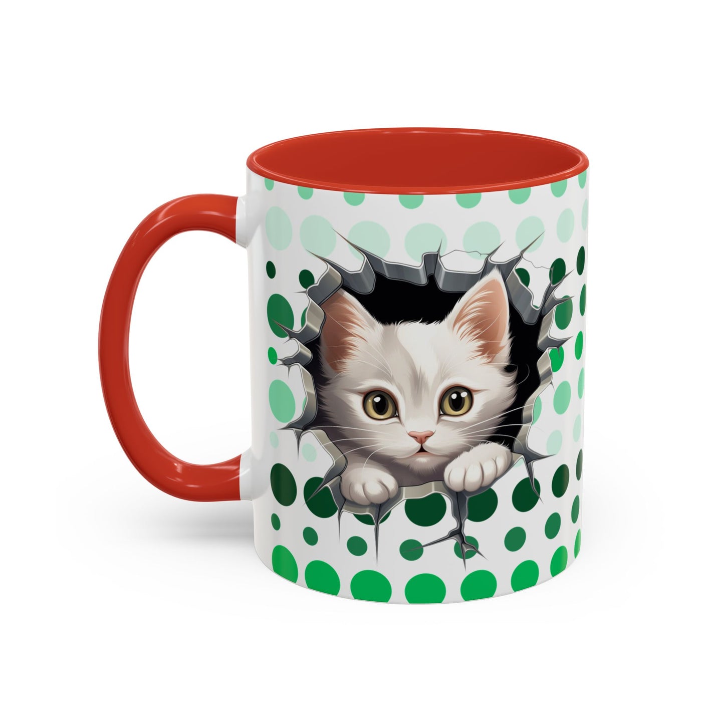 Purrrty in Green Mug