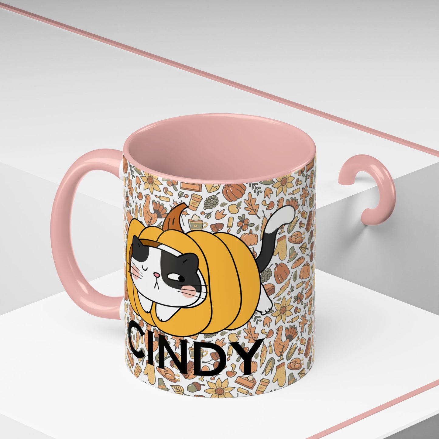 Pumpkin Spicey Cat Mug