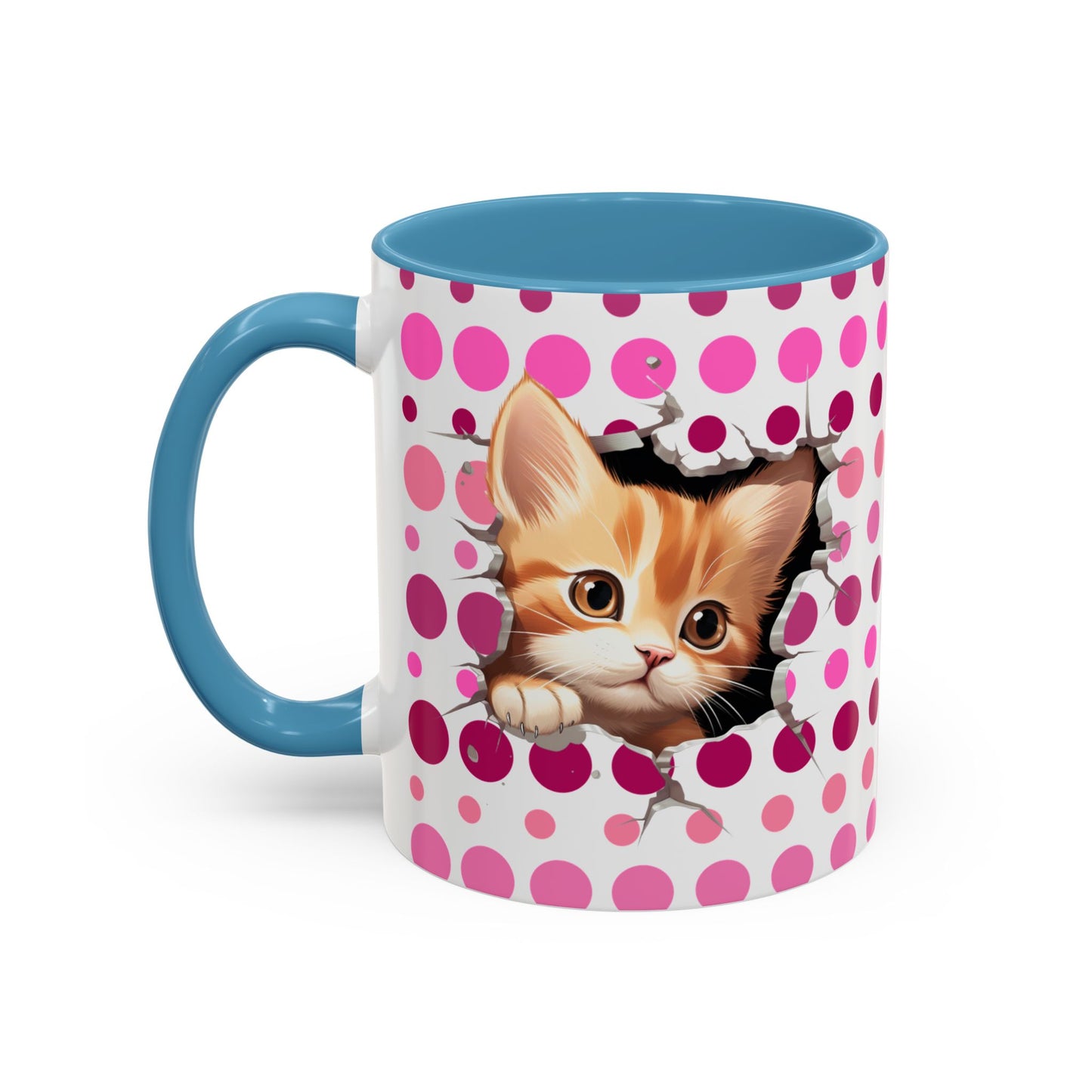 Purrrty in Pink Dots Mug (11oz, 15oz)