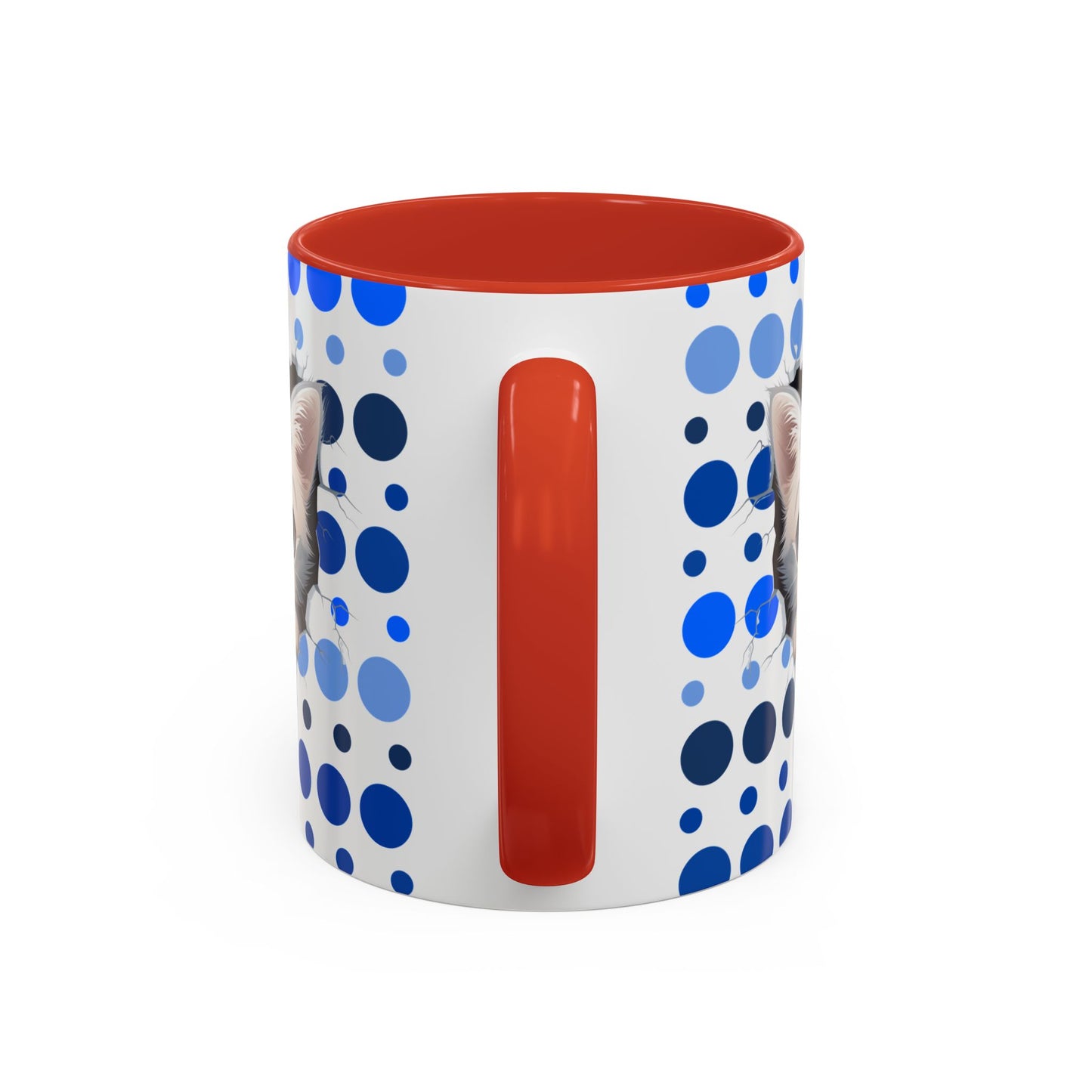 Purrrty in Blue Dots Mug