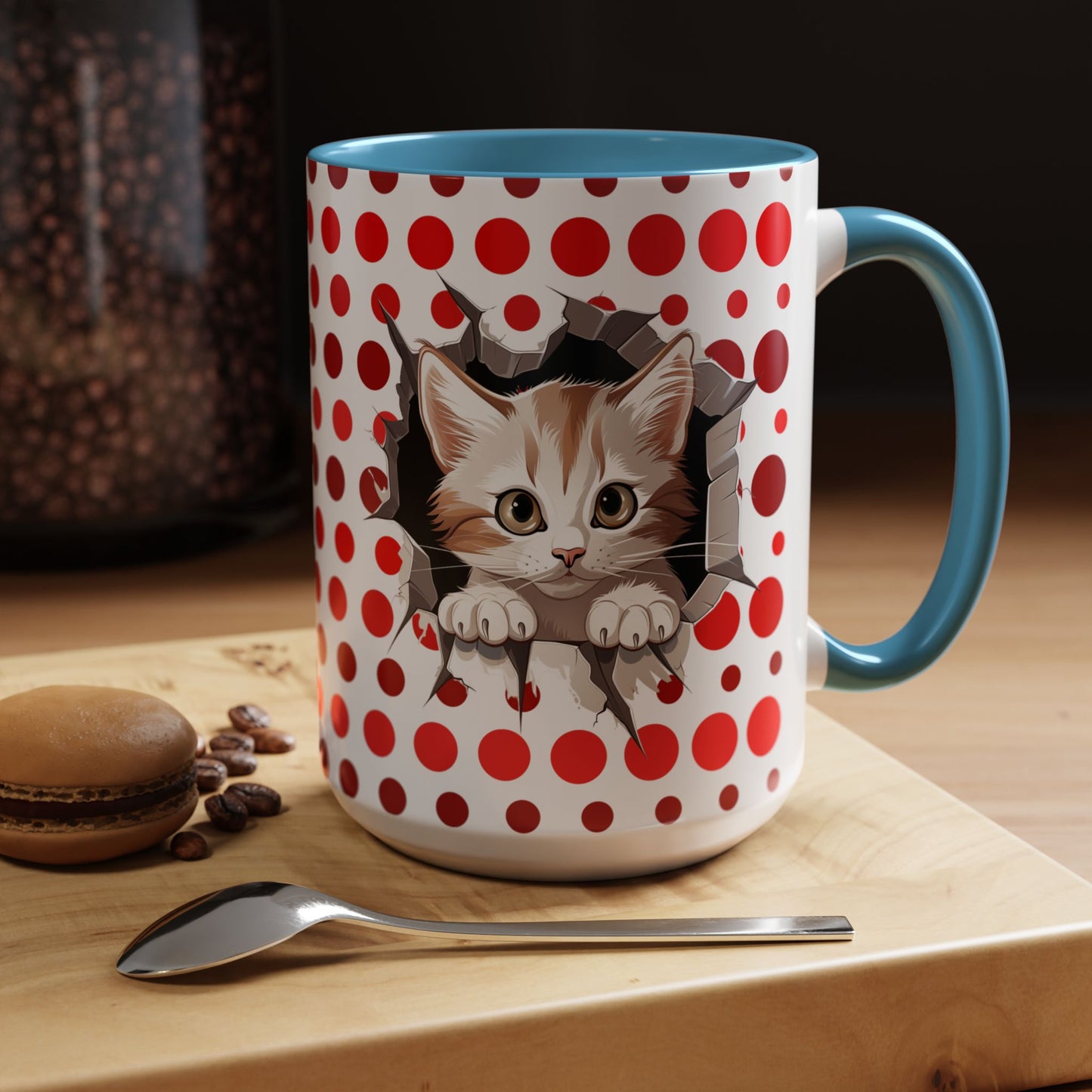 Purrrty in Red Mug