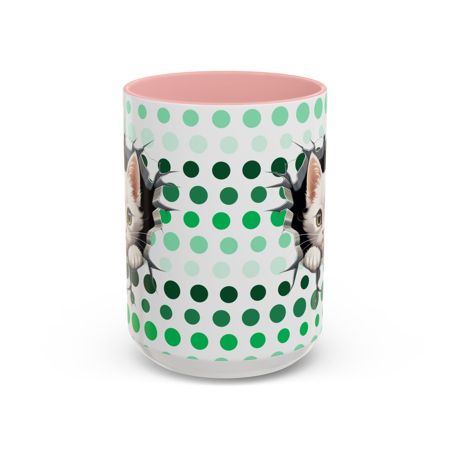 Purrrty in Green Mug