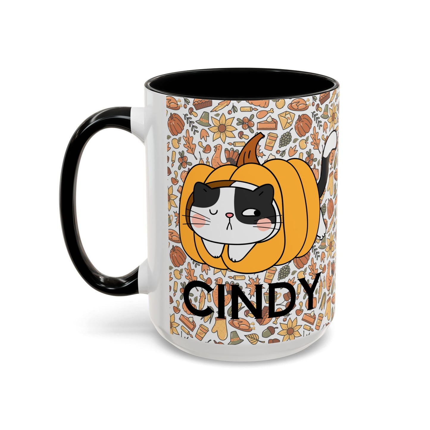 Pumpkin Spicey Cat Mug