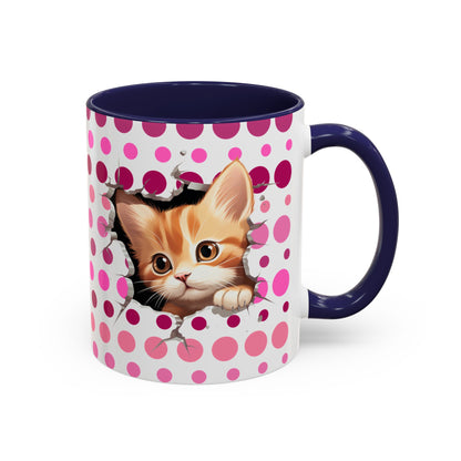 Purrrty in Pink Dots Mug