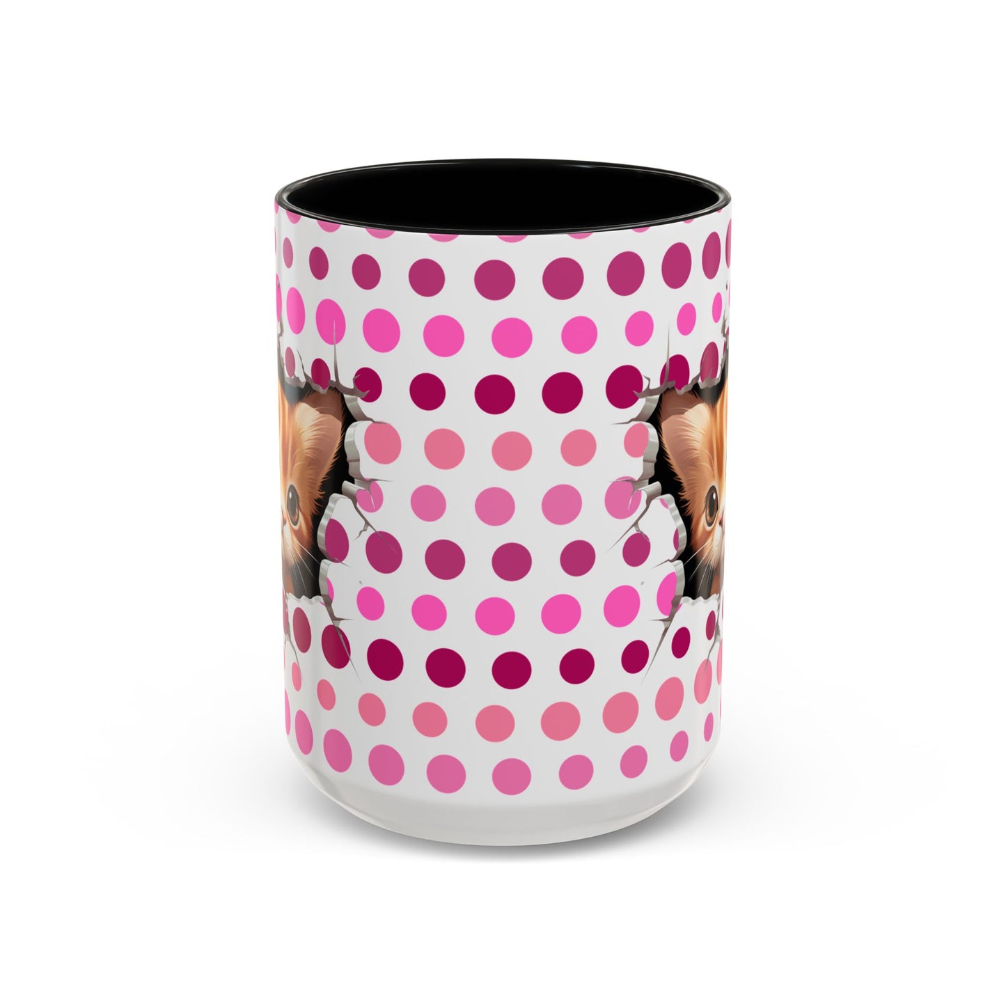 Purrrty in Pink Dots Mug (11oz, 15oz)