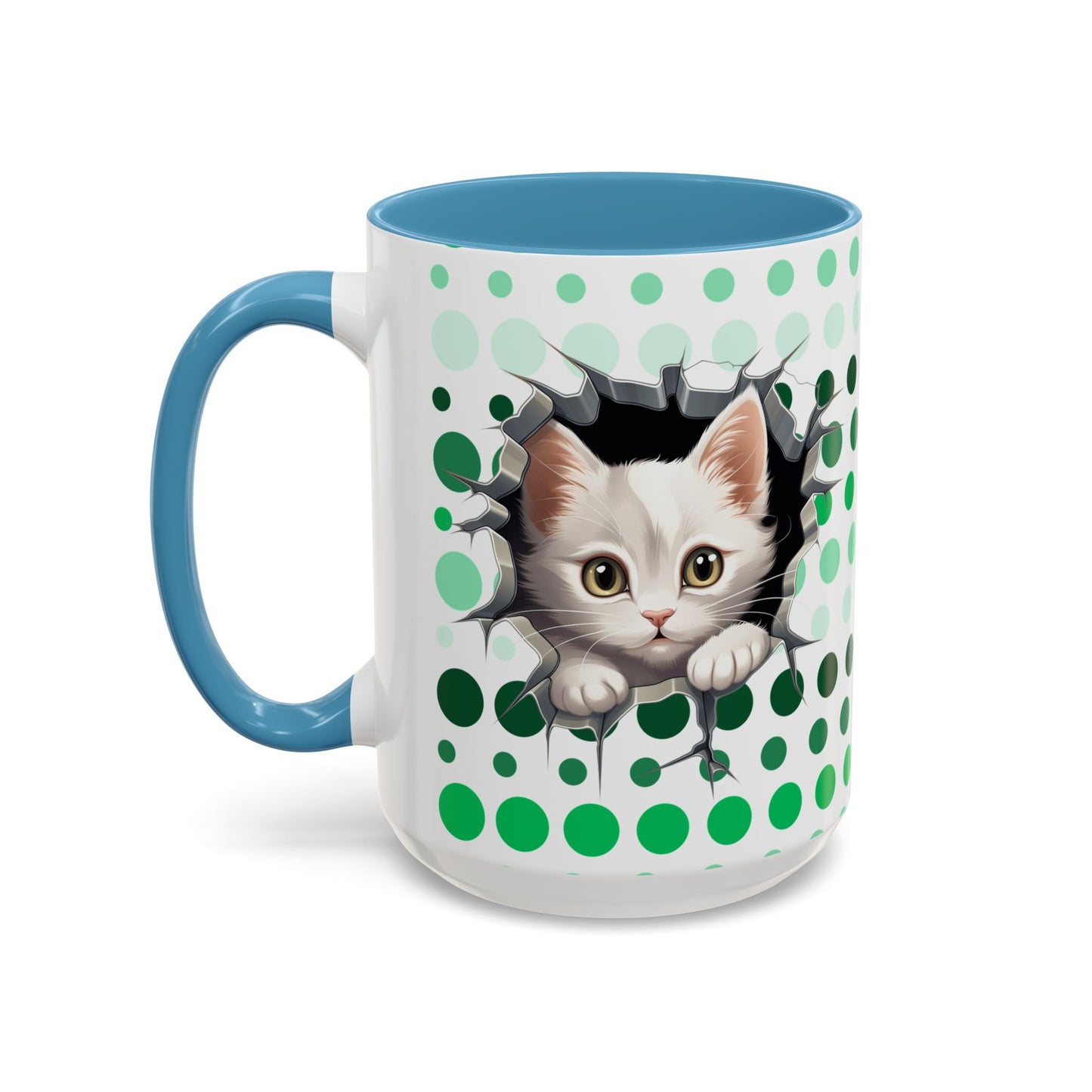 Purrrty in Green Mug