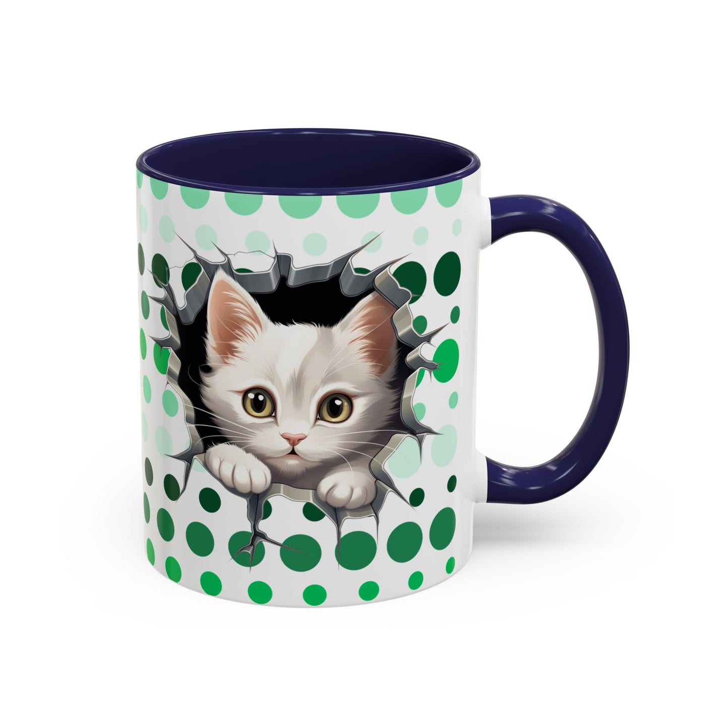 Purrrty in Green Mug