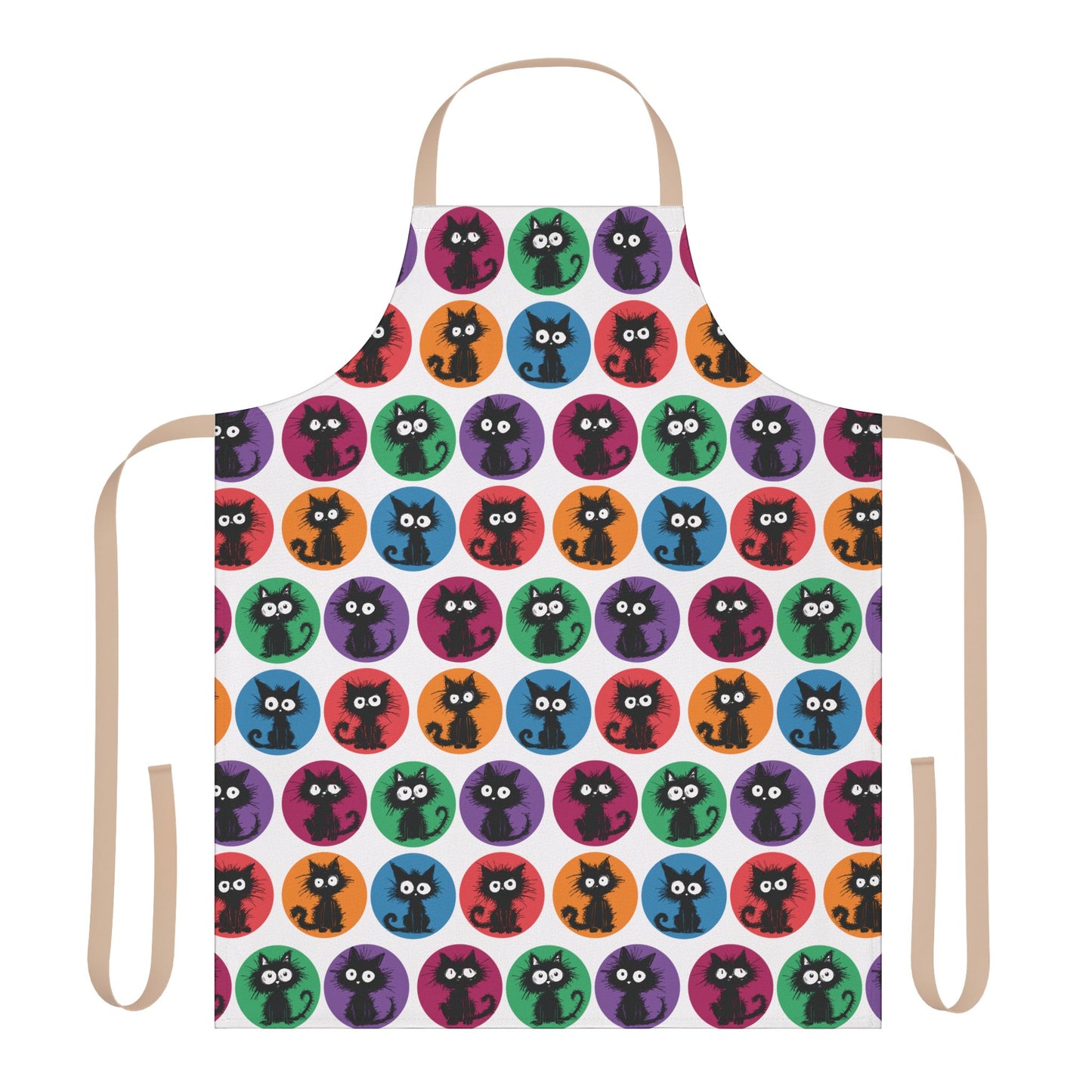 Black Cats in Color Apron