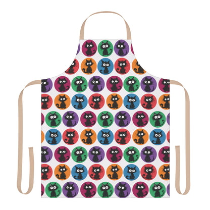 Black Cats in Color Apron