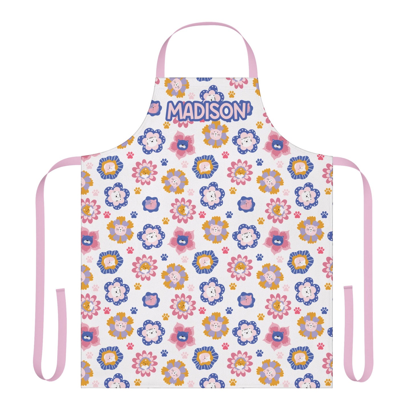 Cat Flowers Apron