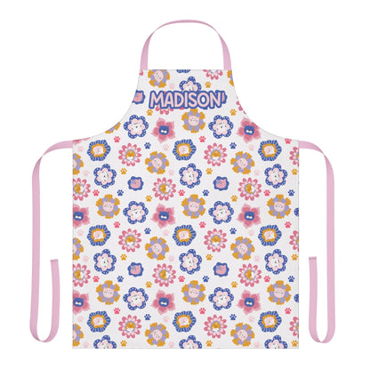 Cat Flowers Apron