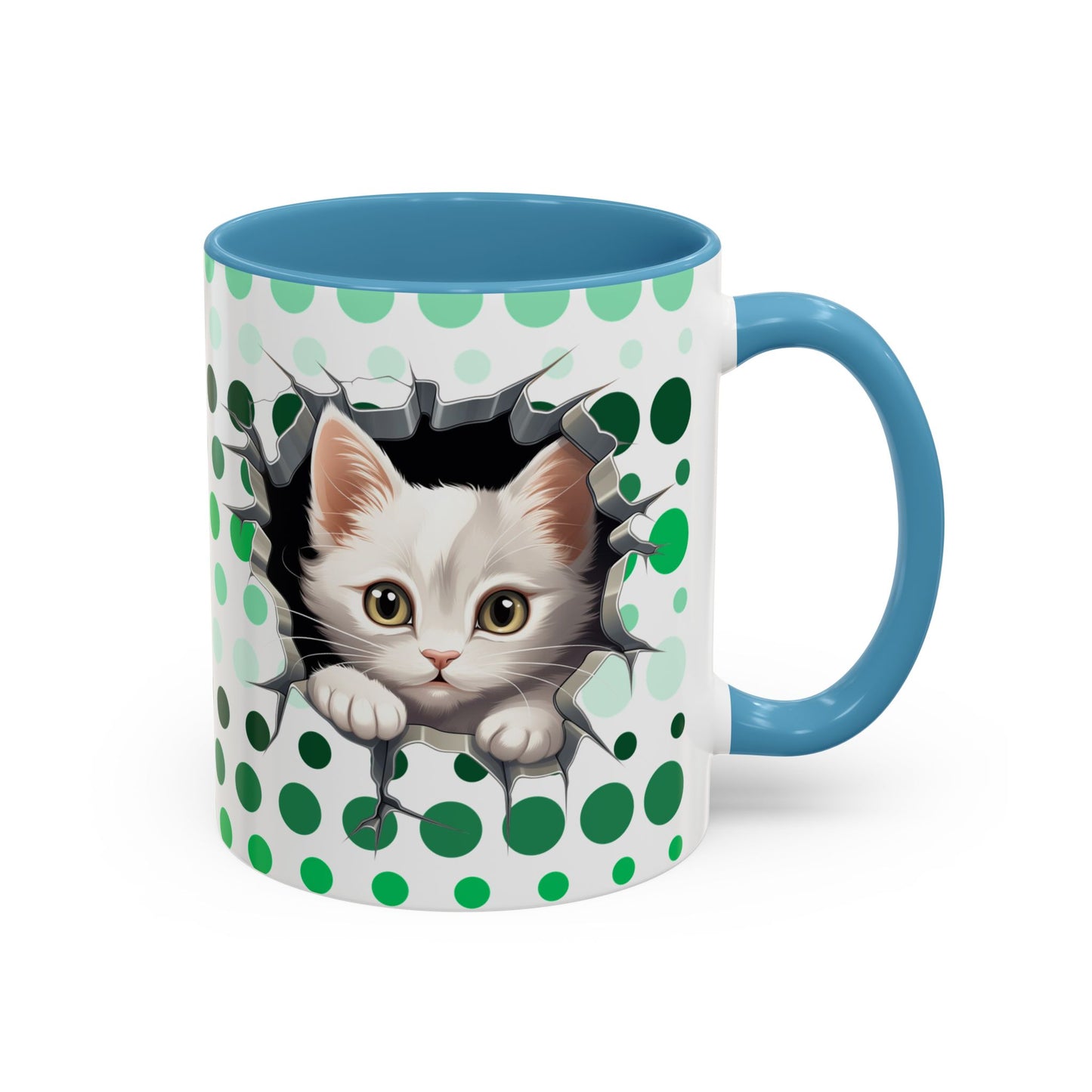 Purrrty in Green Mug