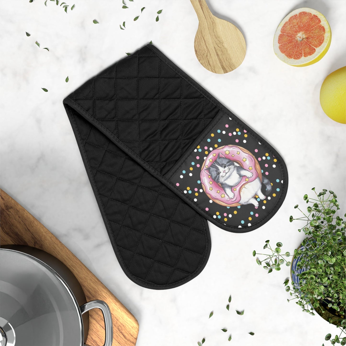 Donut Fur-get to Start Baking Oven Mitts