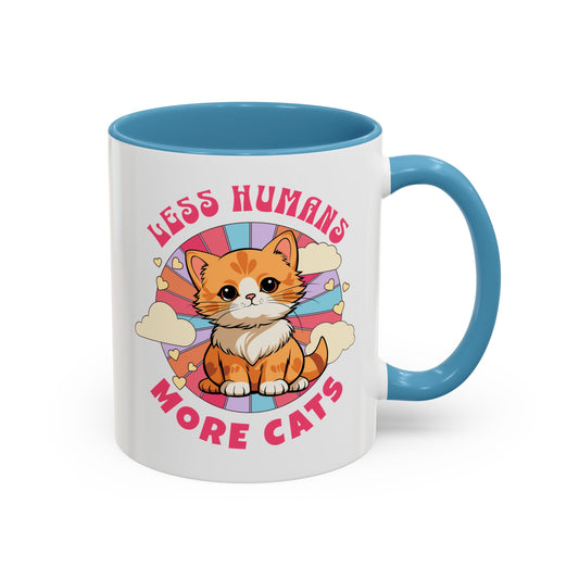 Less Humans More Cats Mug