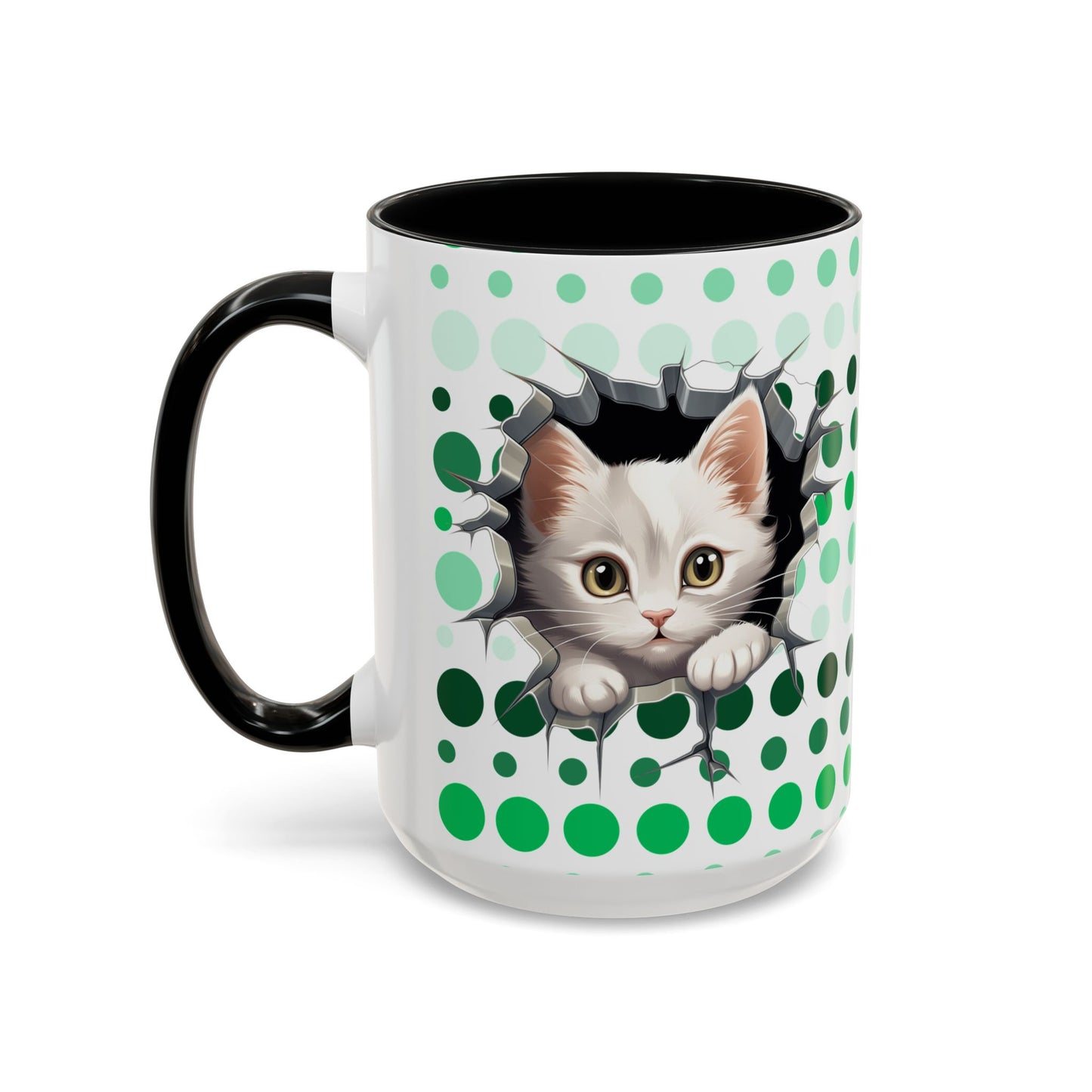 Purrrty in Green Mug