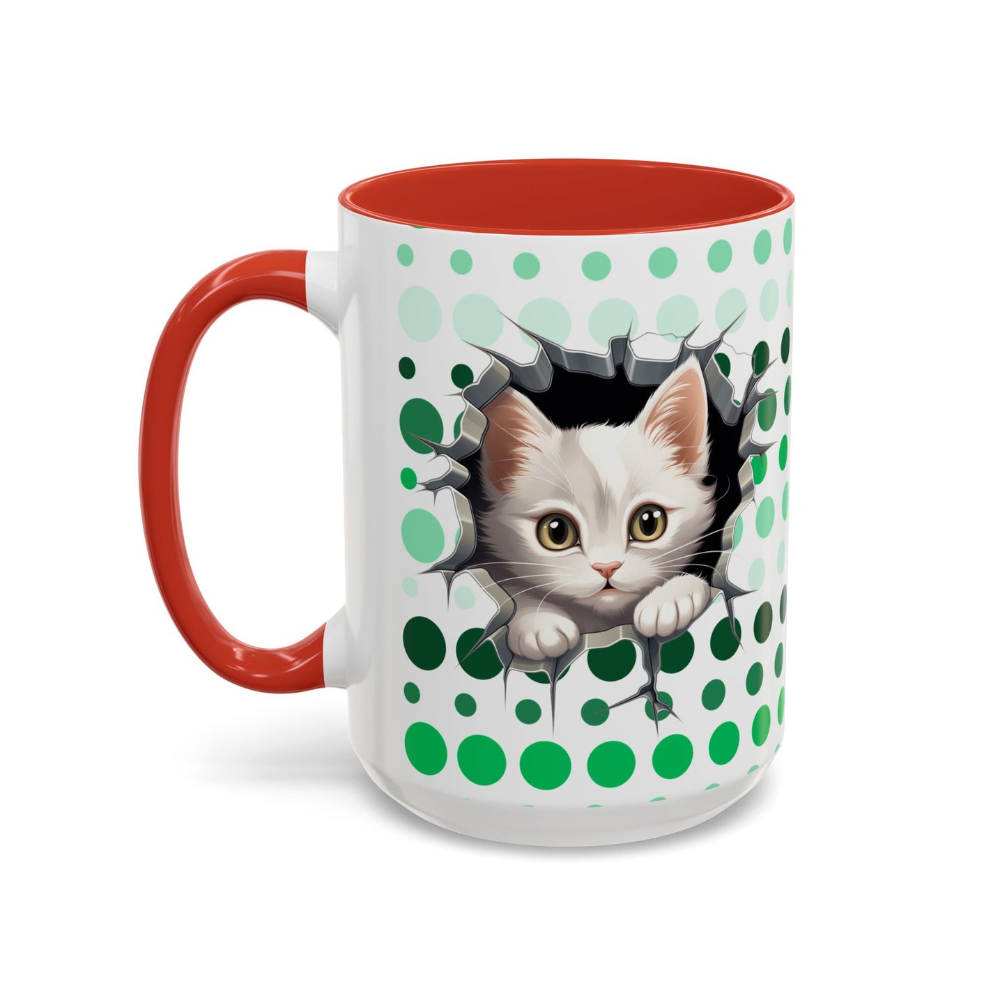 Purrrty in Green Mug