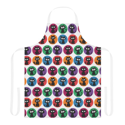 Black Cats in Color Apron