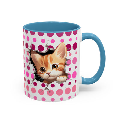 Purrrty in Pink Dots Mug